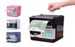 Electronic Piggy Bank Safe Box Money Boxes for Children Digital Coins Cash Saving Safe Deposit ATM Machine Kid Christmas Gift X0701019836