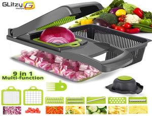 Vegetabilisk skärare 6 Dicing Blades Mandoline Slicer Fruit Peeler Potato Cheese CHATER CHACKER Kök Tillbehör Vegetabiliska Slicer5001006