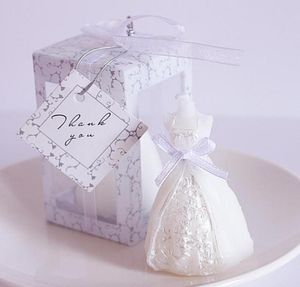 100pcs wedding bride dress candle favor wedding gifts for guest souvenirs SN16835506645