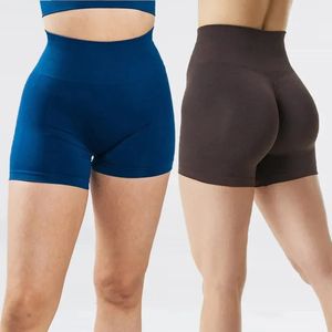 2pcs Alphalete hohe Taille Amplify Seamless Shorts Women Scrunch Butt Yoga Push Up Fitnessstudio -Beute -Training kurz 240422