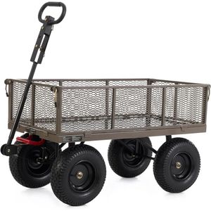 Trolley Removable Sides and Convertible Handle Push Cart Dolly 1200 Pound Capacity Garden Carts Folding With Wheels Camping 240420