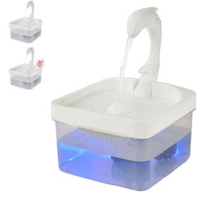 Ciotole di gatto alimentatori 3 tipi per cane da compagnia automatica acqua a led al illuminazione a led alimentatore elettrico contenitore9052786