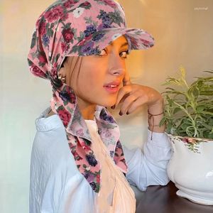 Berets Fashion тонкая красочная голова обертываемая обморок бату