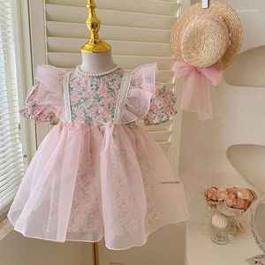 Girl Dresses Girl Girl Dress Dress Summer 2024 Childrens Flower Bambini per bambini