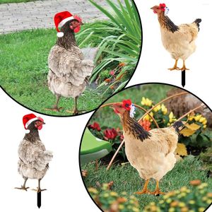 Decorative Figurines Poultry Decoration Courtyard Card Size Cock Hen Acrylic Yard Signs With 18x24 Letters