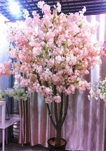 Dekorativa blommor kransar Silk Cherry Blossom Simulation Fake Flower Bouquet Artificial Tree for El Scenic Landscape DIY Weddin1676021