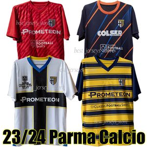 23 24 Parma Anniversary Soccer Jersey Speciale White 2023 2024 Buffon Inglese Mihaila Karamoh Alves Gervinho Kurtic Grassi Cornelius Siligardi Shirts 2778