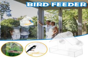 Other Bird Supplies Feeders Clear Glass Window Viewing Feeder El Table Seed Peanut Hanging Suction Alimentador Adsorption House Su4893131
