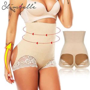 Shapers Women Women Butt Lift Body Shaper Cintura Treinador de Cincheres Push Up Ginte High Wistomy Control Panties Shapewear Sexy Thong Y240429