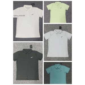 Högkvalitativ herresdesignkläder Män sportpolo Kort ärm T-shirt Baseball Golf Badminton Shirt Lapel Top Ice Silk Quick Torkning Sommar