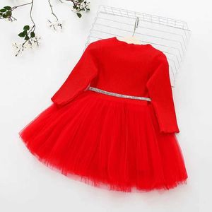 Girl's Dresses Baby Girls Spring Autumn Sweater Star Dress Infant Girls Christmas Children Clothing Toddler Kids Dresses Clothes for 1- 6Years