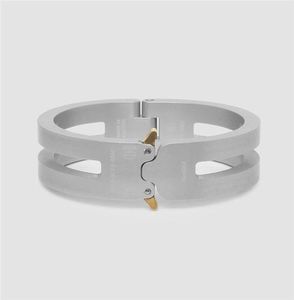 Fashion Version 1017 ALYX 9SM Rollercoaster Track Alyx Aluminium Alloy Bracelet Men Women Unisex Couples Jewelry Bangles Women3183305