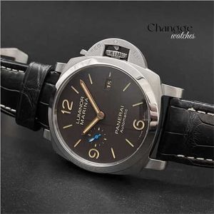 Luxury Mechanical Watch Gorgeous Vintage Leather Strap Wristwatch Penerei Lumioino 1950 Swiss Watch Automatic Mechanical Men's 44mm PAM01351