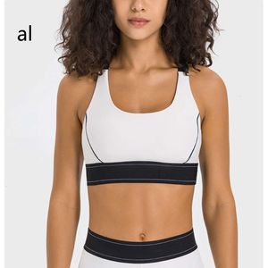 Light Support Sports Bra AL-01 Gym Clothes Yoga Outfits Tank Tops Women Underwears Fiess Lingerie Breathable Workout Brassiere Sexy Vest with Removable Cups ssiere