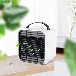 Elektriska fläktar Mini Air Cooling Fan Portable Desktop USB Strömförsörjning Laddning Negativ Ion Mini Air Cooling Fanwx