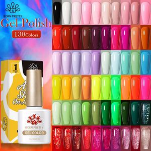 10 ml gel nagellack 130 färger semi permanent fast lack blöt ut UV för bas topprock 240425