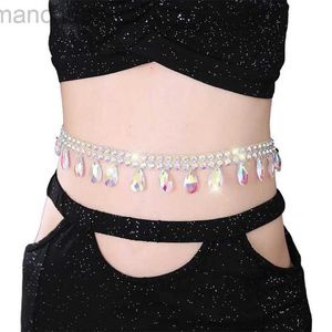 Waist Chain Belts Waist Chain Belly Dancing Women Belt Jewelry Dancewear Outfit Costume Rhinestone Body Jewelry Fashion Belly Chains New d240430