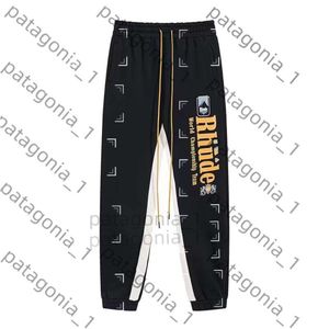 Rhude Pants Designer Pants Rhued Pants Men Designer Sweatpants男性女性カジュアルスウェットパンツフィットネスパンツメンズトラックジョガーズズボン4648