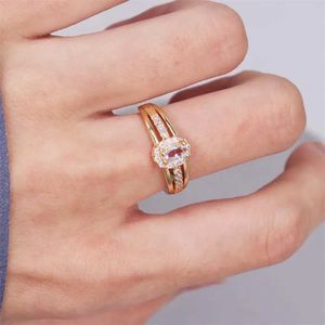 Band Rings Zhongwei Fashion Zircon Ring Womens Classic Wedding Engagement Jewelry Gift Wearing Crystal Party Finger Ring J240429