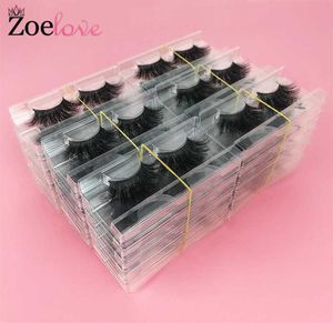 3D -Nerze -Wimpern Ganzer Anbieter 30 Paare dramatische falsche Wimpern Make -up Zoelove Lash Boxes Verpackung 25mm Nerken Wimpern Bulk8908843