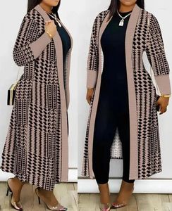 Giacche da donna cardigan per donne 2024 stampato leopardo cappotto anteriore aperto autunno autunno e giacca versatile invernale versatile sciolta
