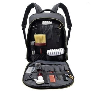 Backpack Barbers Large Capacity Charger Organizer Waterproof Tool Bags Headphone Ports Storage Function Barbering Case