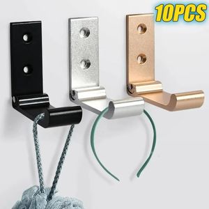 10PCS Folding Hook Invisible 90 Degree Clothes Wall Mounted Hidden Key Towel Storage 240428