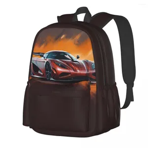 Zaino surtimate sports car cartone animato zaino casual da viaggio per adolescenti borse da liceo traspirabile zaino di qualità