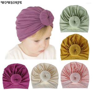 Berets Fashion Baby Caps Donut Hat Elastic Chotcon Match Girls Turban Beanie Cap Pography Accessories мягкие шляпы