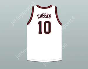 Пользовательский nay name mens Youth/Kids Maurice Cheks 10 Dusable High School Panthers White Basketball Jersey 2 Top Stuthed S-6xl