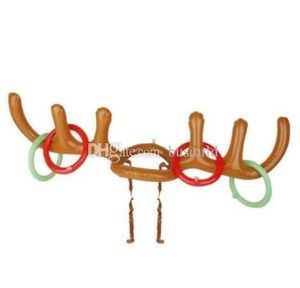 200pcs Funny Reindeer Antler Hat Ring Toss Christmas Holiday Party Game Supplies Toy Childre jllQRy gardenlight4336047