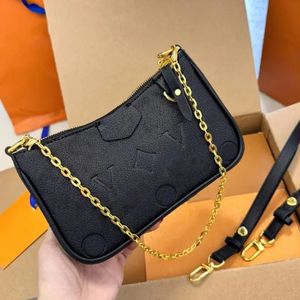 Designerskie torby Kobiety torby na ramię Crossbody Torby łańcuchowe Portfel lustro Jakość dama łatwa torebka na pasku litery torebki kwiatowe marki torebki torebki portfele sprzęgła