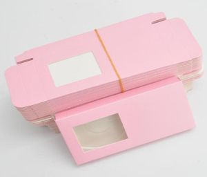 Hela nya falska ögonfransförpackningar Papper Box Lash Boxar Packaging Custom Logo Faux Mink Eyelashes Pink Makeup Case Supplies3773589