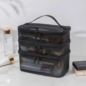 Organizador de cosméticos Viagem Site para lavar bolsas de armazenamento Organizador de maquiagem Cosméticos Caixa de cuidados com a pele do recipiente de plástico BANDA BANDO DE BAINS Q240429