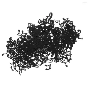 Украшение вечеринки 1Pack 15G Black Musical Note Confetti Tabletop Scatters Notes Suppors для музыки день рождения свадебный фестиваль декоры