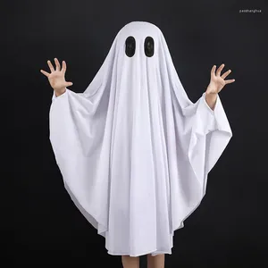 Kläder sätter barn pojke tjej söt vit spöke demon i den mörka cape cosplay kostym barn fancy klänning prestanda halloween temapest