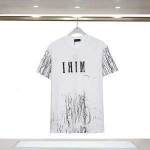 T-shirt Designer Mens Summer Star Splash Ink Stampa e dimensioni a maniche corte casuali da donna a grande dimensione