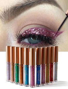 Glitter Eyeliner Makeup Shining Cosmetics 12 Colors Shimmer Metallic Eyeliner Liquid Lady Eye Makeup Beauty Tool6548243