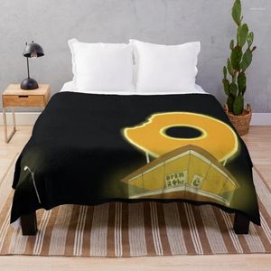 Blankets Donuts J Dilla Neon Glowing Sign Rework Throw Blanket Heavy Personalized Gift