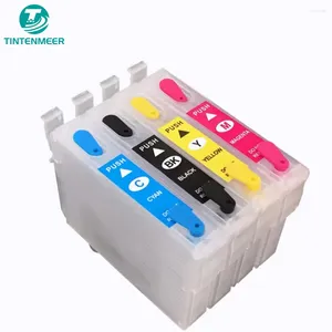 Ink Refill Kits Tintenmeer Refillable Tompatron med Auto Reset Chip T0731 73N T073 för skrivare TX210 TX300F TX121 TX400 TX409