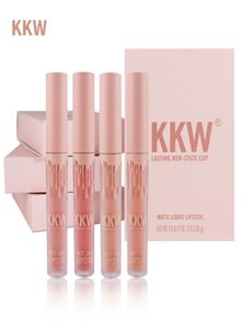 4pcs Beauty Glazed Set Lipstick Nude Matte Liquid Lip Gloss Nawilżący wodoodporny szminka wargowa warga warga Gloss8986581