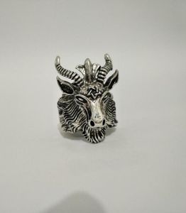 RETRO OVELHO CHINTO DE CHIDA DE CHIDA DE CHIDRO DE PARA SATANA BAPHOMET ARIES ZODIAC WICCA STAR PARA MAN GIRO PERMENTE Punk Biker Animal Jewelry893639235