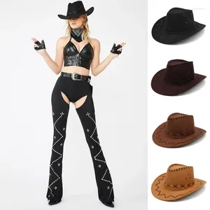 Boinas 2 tamanhos de pai-filho Homens homens filhos filhos meninos meninas chapéus de cowboy ocidentais abeto vasto sunhat party viagens ao ar livre sombrero