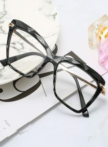 Cat Eye Women Sunglasses Frame Retro Transparent Crystal Glasses With Clear Lenses 7 Colors6958810