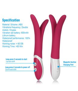 Waterproof tongue Dildo Vibrator Gspot Massager Multispeed sex toy couple adult R26155421