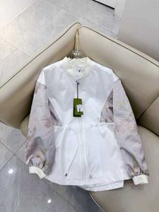 Women's Jackets Designer 2024 Spring Luxury Versatile Heavy Industry Embroidery Design Sun Protection Coat Top for Women