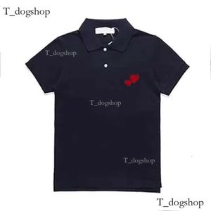 Играть в футболке дизайнерские мужские футболки Polo Tshirt Fashion Женская CDG с коротким рукавом с коротким рукавом с короткими рукавами