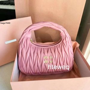 Kvinnors rosa designer Cleo Bag Satchel Tote Wander Matelasse Underarm Hobo Luxury äkta läder med axelbandkoppling