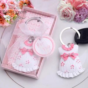 12st Sweet-as-Can-Be Dress Keychain Baby Shower gynnar Baby Theme Pink KeyChain Dop Gifts Birthday Event