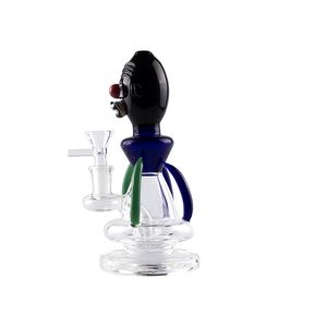 Glassvape666 GB029 About 7.28 Inches Height Glass Water Bong Dab Rig Smoking Pipe Bubbler 14mm Male Dome Bowl Quartz Banger Nail